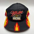 Vintage Miller Lite Beer NASCAR Racing Black Embroidered Snapback Hat