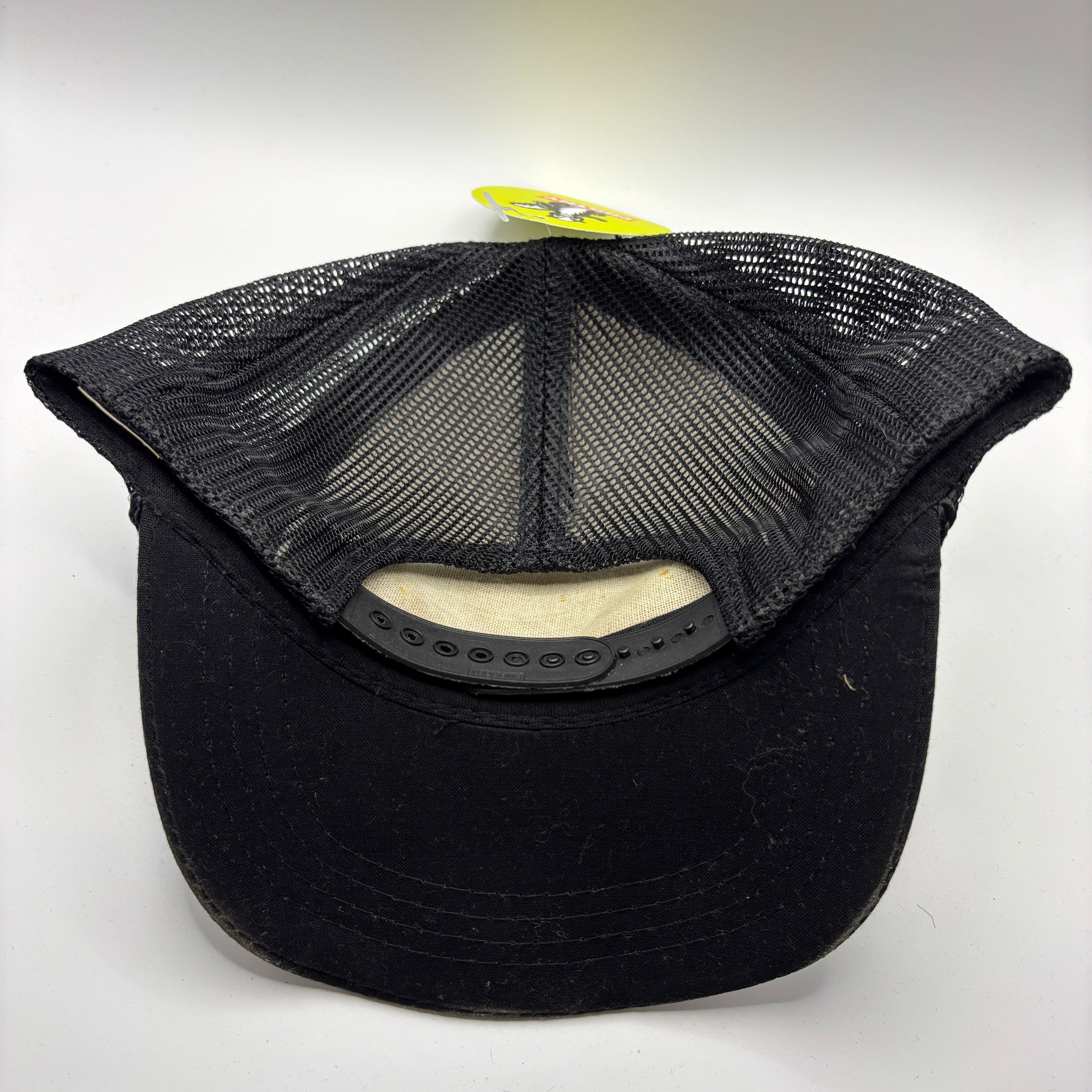 Vintage Miller Beer Racing Mesh Trucker Black Snapback Hat