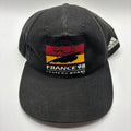 Vintage Adidas Germany Deutschland Black France 98 World Cup FIFA Soccer Snapback Hat