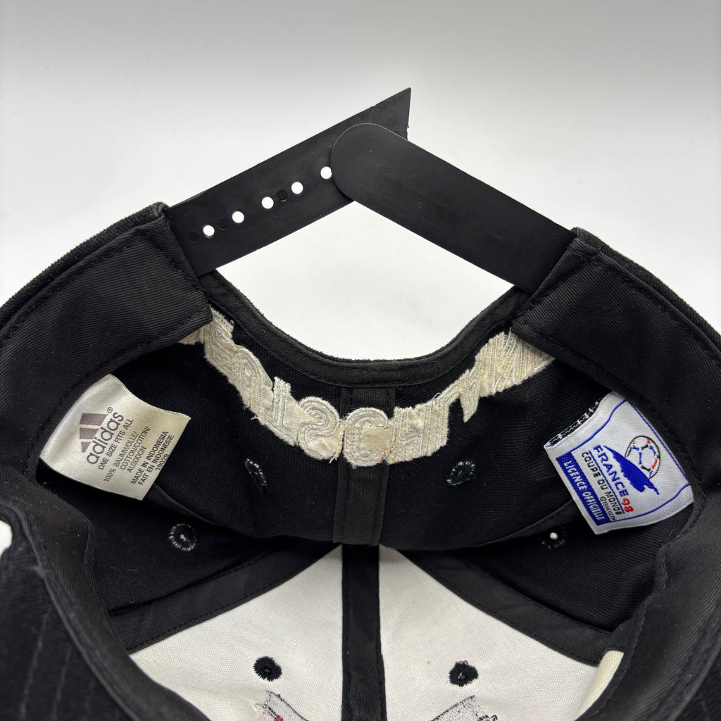 Vintage Adidas Germany Deutschland Black France 98 World Cup FIFA Soccer Snapback Hat