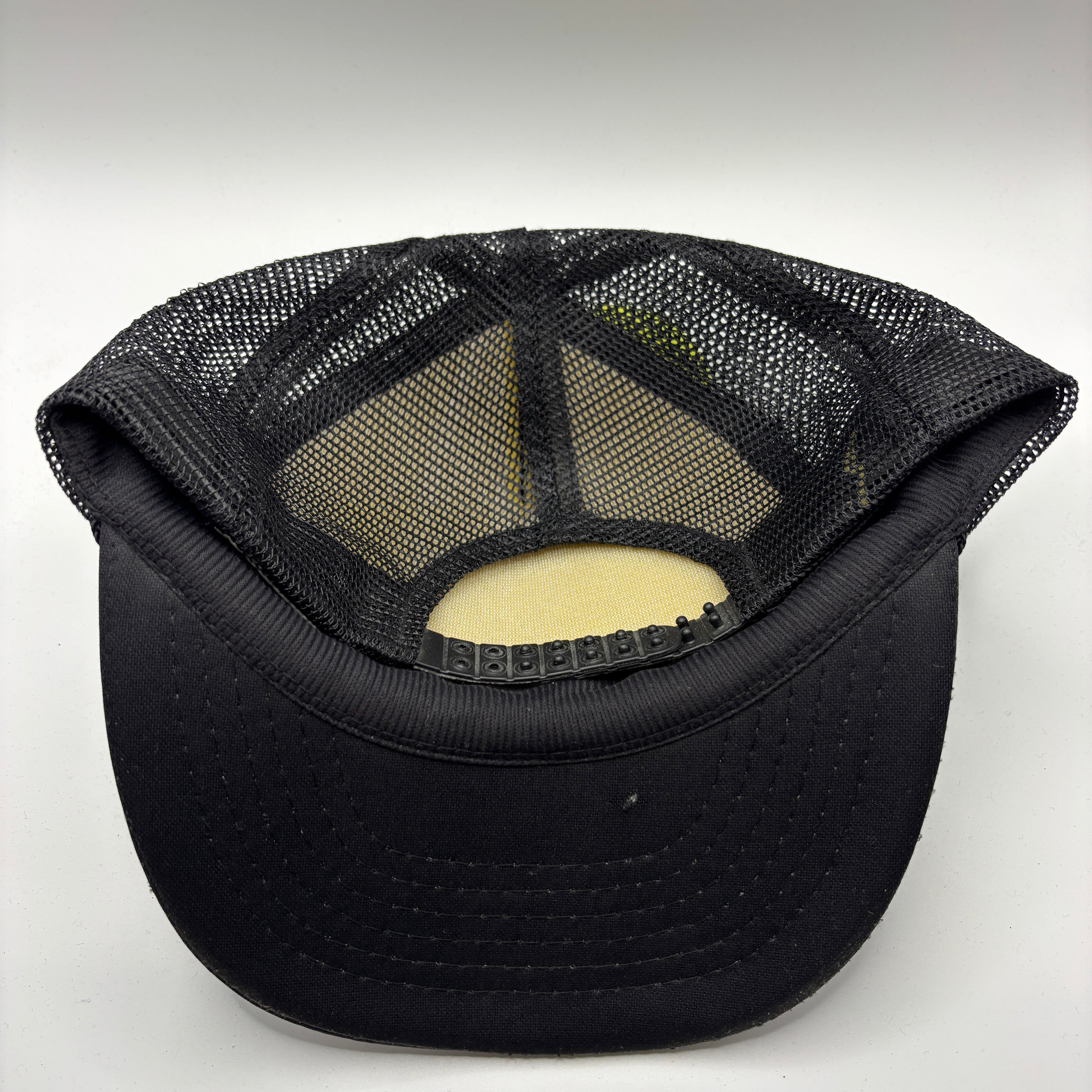 Vintage Major League Movie Promo Paramount Black Mesh Trucker Snapback Hat