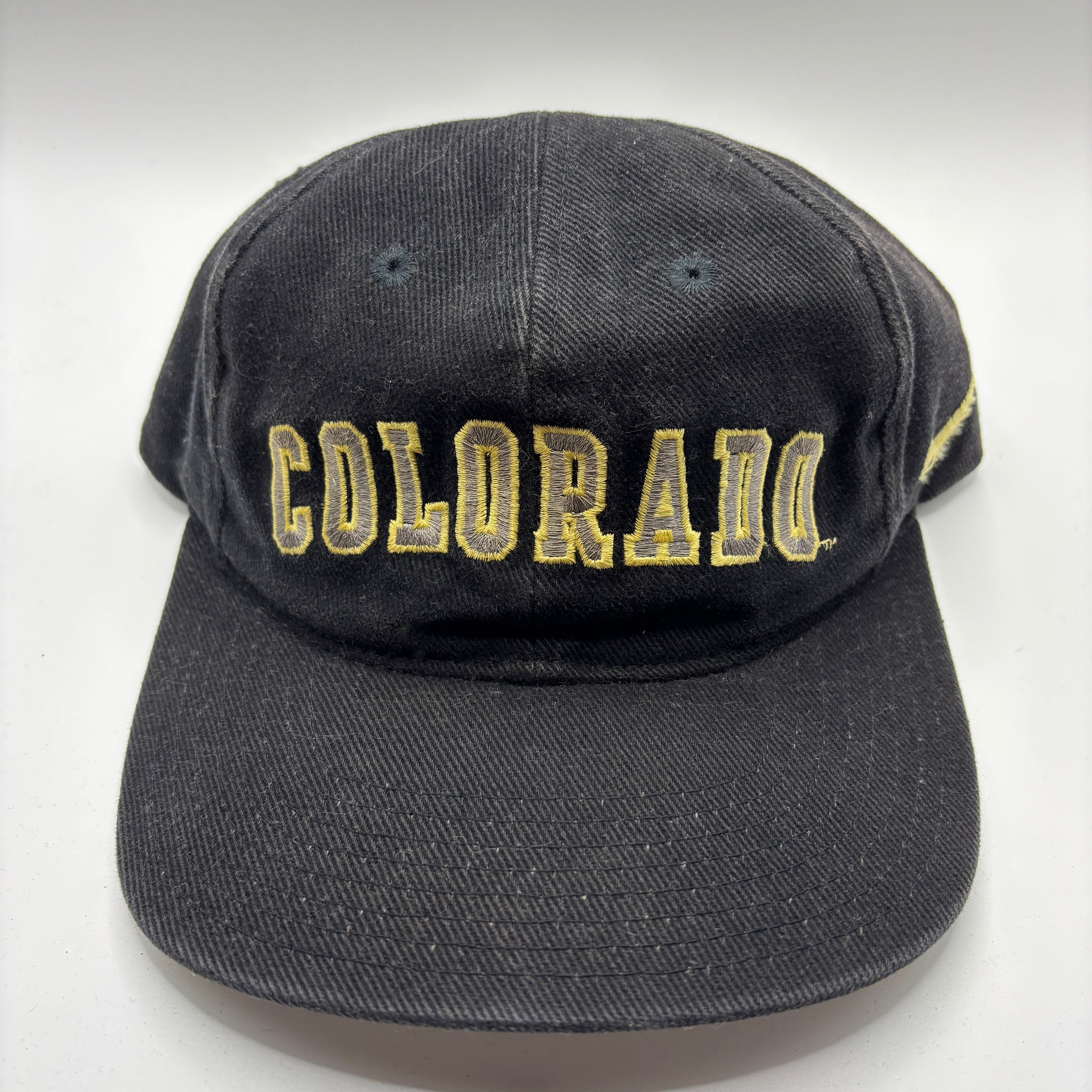 Vintage Nike Team Sports Colorado University CU Boulder Black Snapback Hat