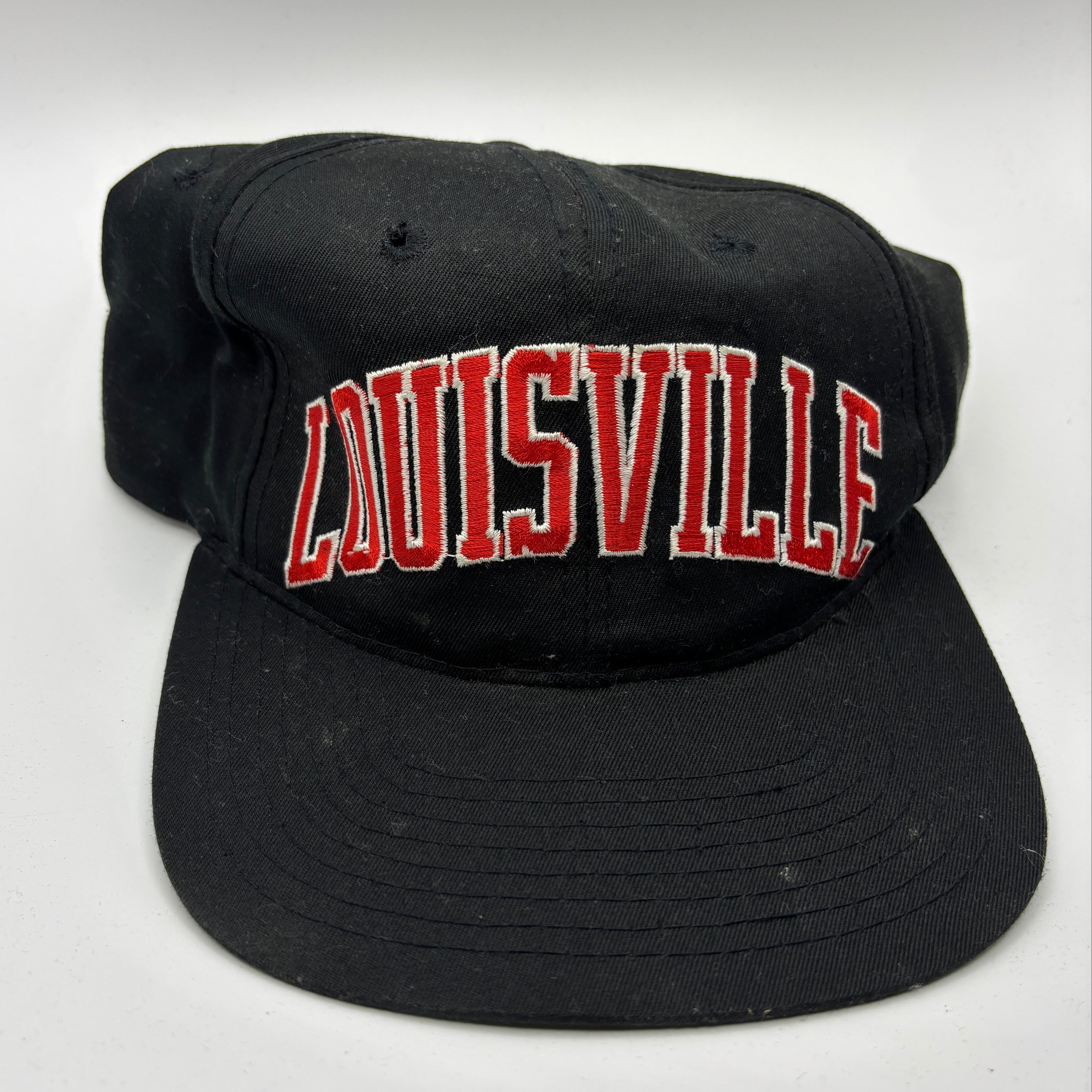 Vintage University of Louisville Cardinals Arch Starter Black Snapback Hat