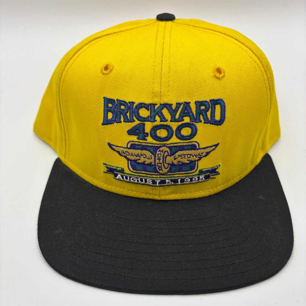 Vintage Brickyard 400 Racing 1995 Pennzoil Yellow Snapback Hat