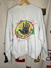 Load image into Gallery viewer, Vintage 80s Body Glove Neon Surf White Crewneck Sweatshirt w/ Pockets: XL
