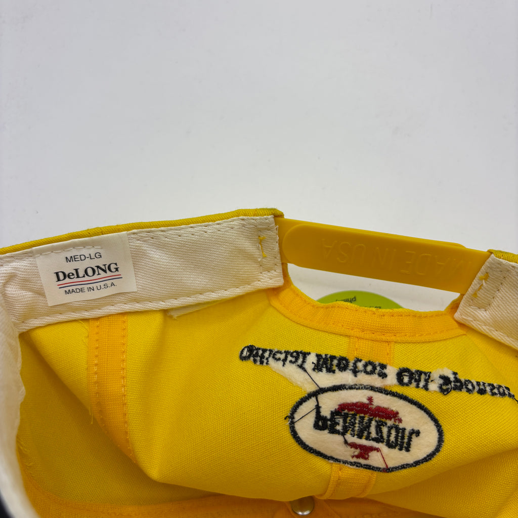 Vintage Brickyard 400 Racing 1995 Pennzoil Yellow Snapback Hat