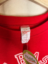 Load image into Gallery viewer, Vintage 1970&#39;s Wabash College Crest Flocked Red Raglan Sweatshirt: Large
