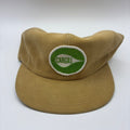 Vintage Cargill Seeds Suede Patch Tan Farm Snapback Hat