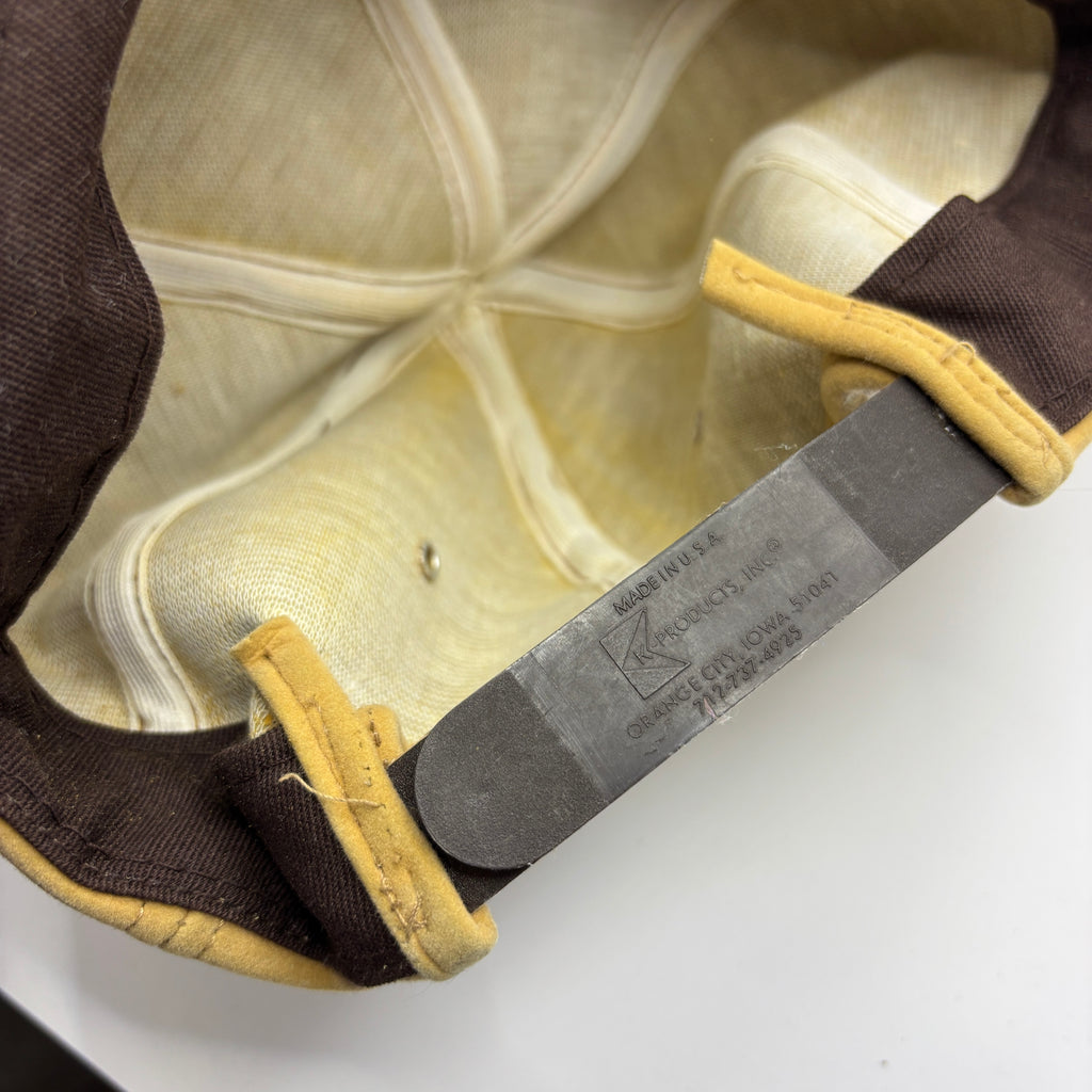 Vintage Cargill Seeds Suede Patch Tan Farm Snapback Hat