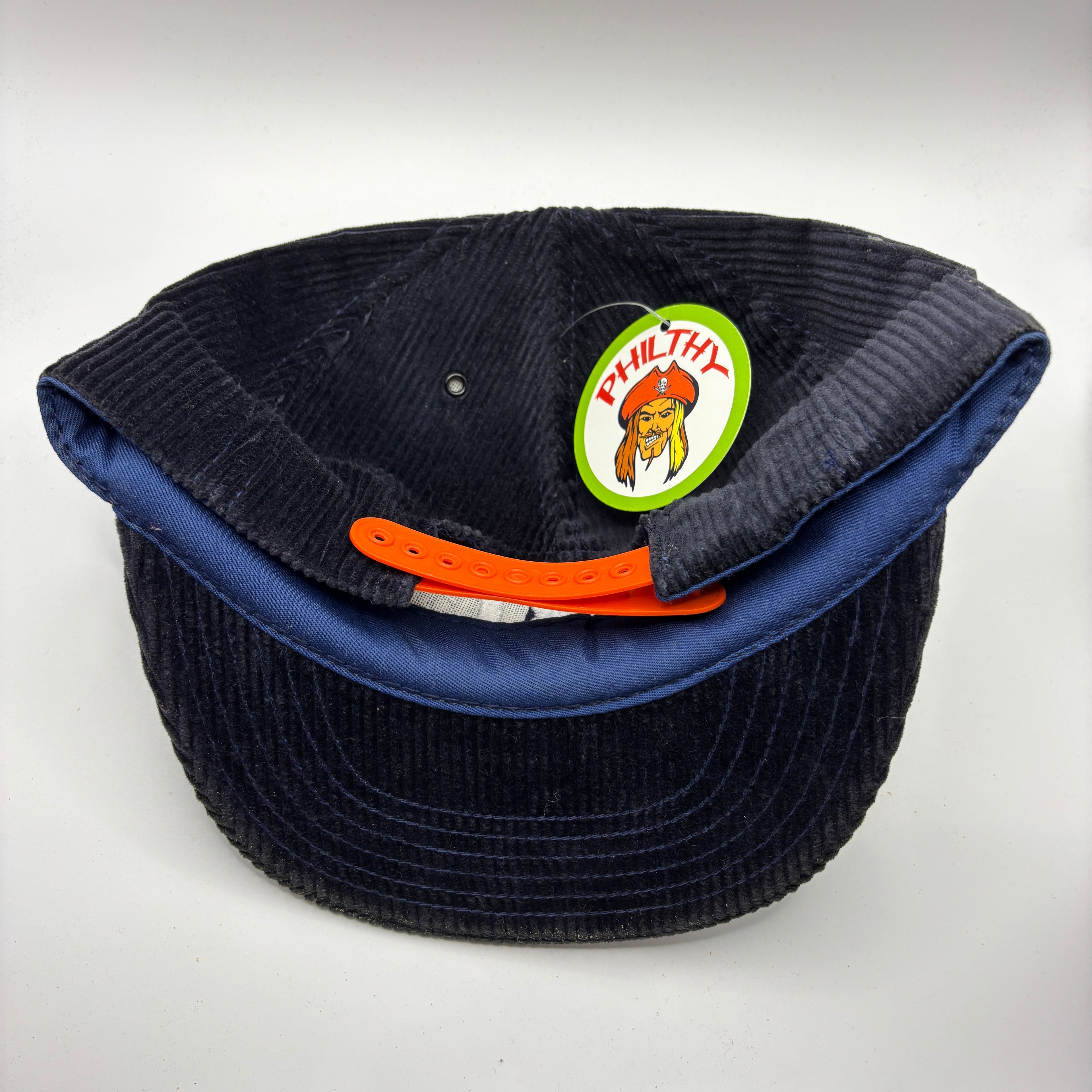 Vintage New York Yankees NY Navy Corduroy Snapback Hat