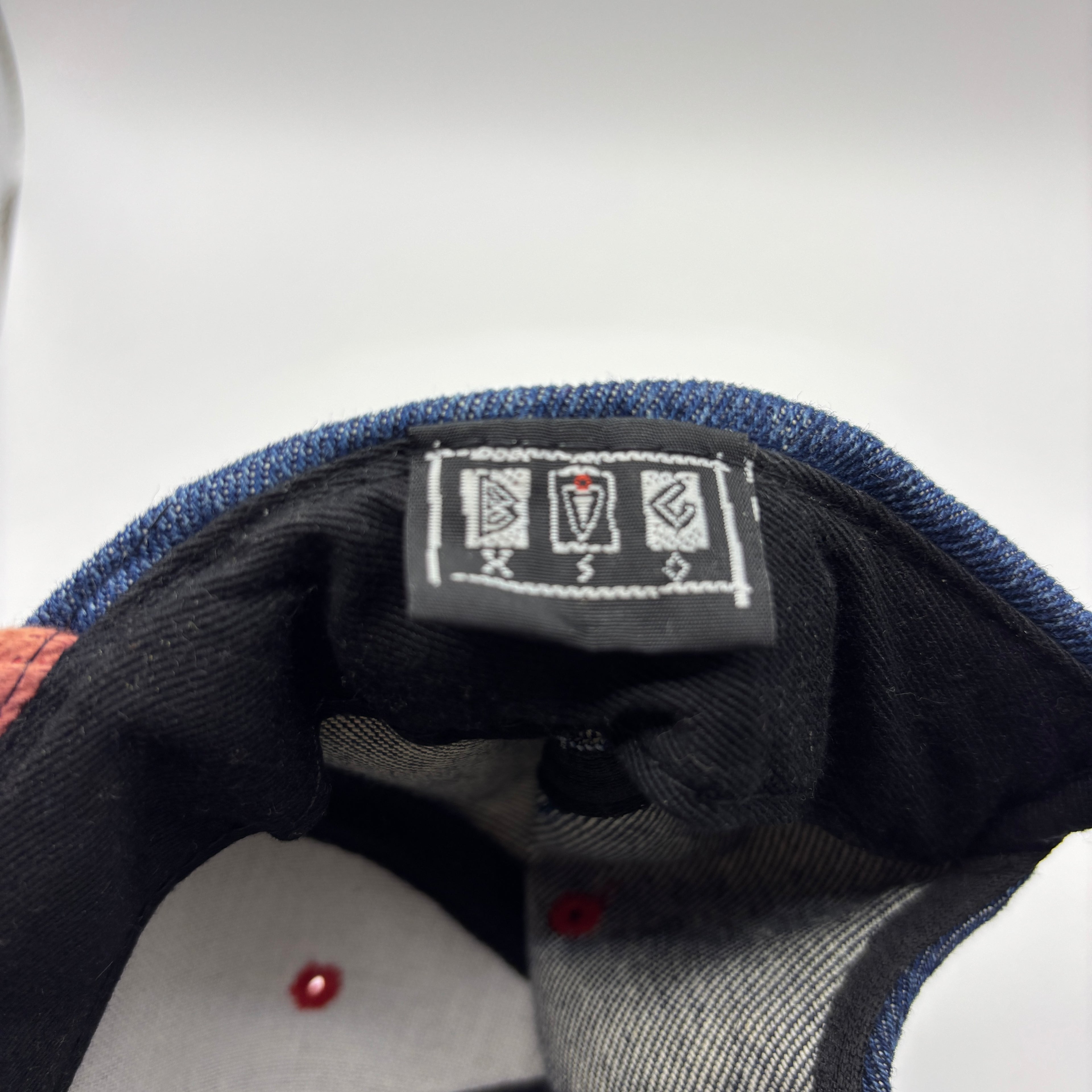 Vintage New York Yankees NY Denim Red Snapback Hat