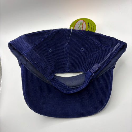 Vintage Anaheim Angels Halo A MLB Navy Corduroy Rope Zip Back Hat