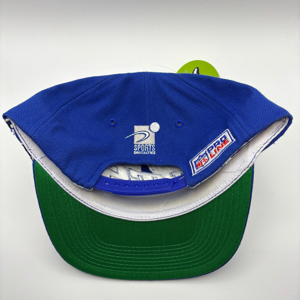 Vintage Indianapolis Colts NFL Blue Sports Specialties Grid Snapback Hat