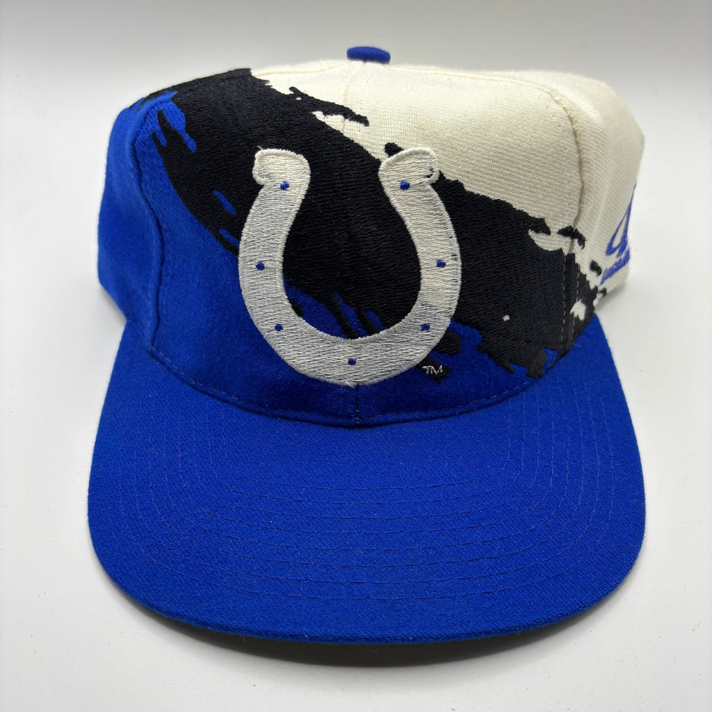 Vintage Indianapolis Colts NFL Logo Athletic Splash Snapback Hat