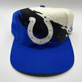 Vintage Indianapolis Colts NFL Logo Athletic Splash Snapback Hat