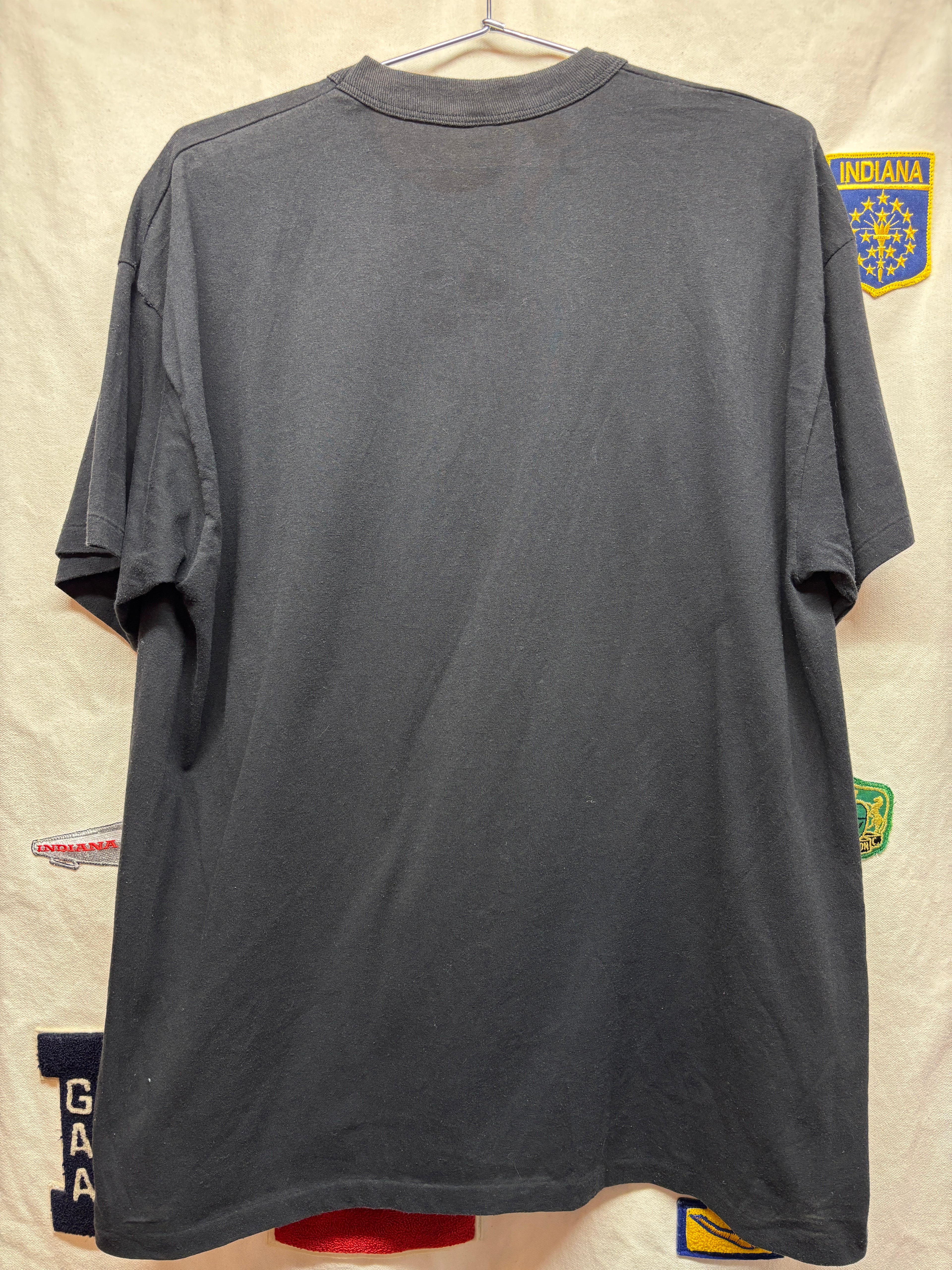 Vtg JRS Enterprises "I Don't Start Trouble..." Gun T-Shirt: XXL