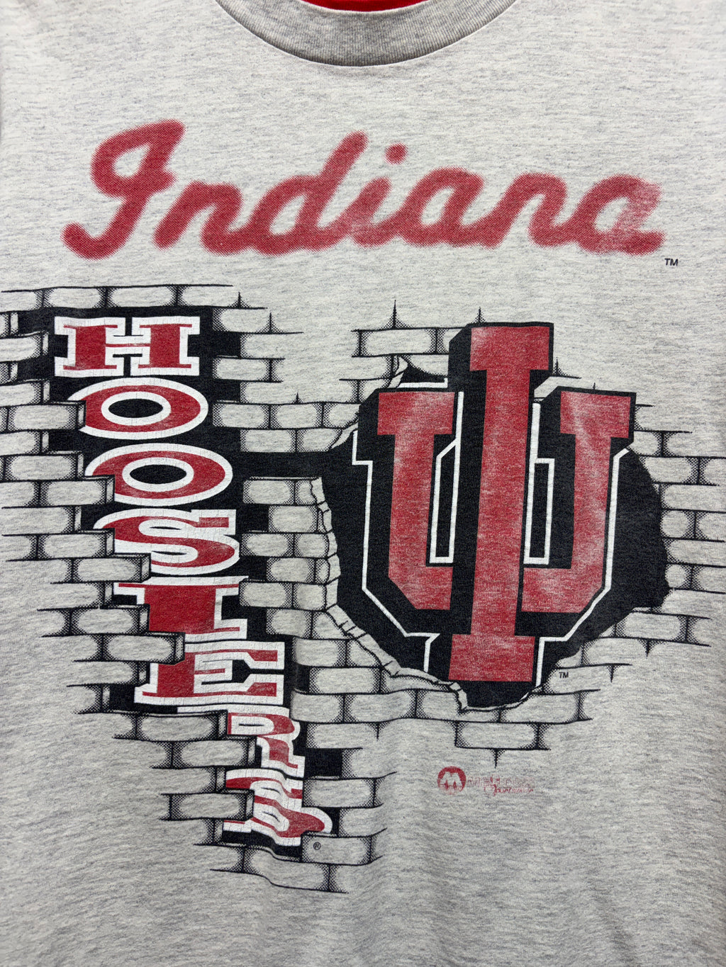 Vtg Indiana Hoosiers Brick Wall T-Shirt: L