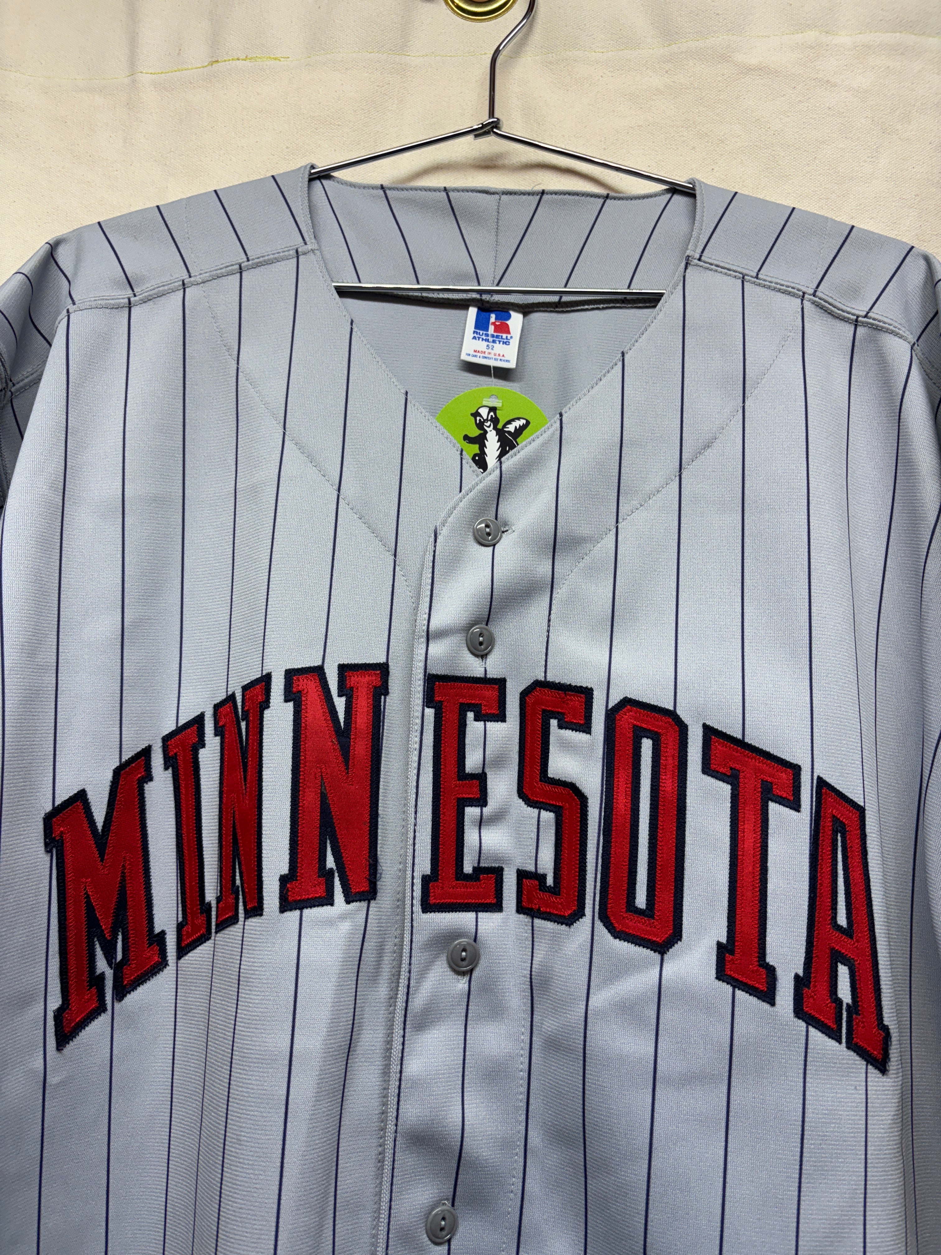 Vtg Minnesota Twins Russell Athletic Baseball Jersey: Size 52