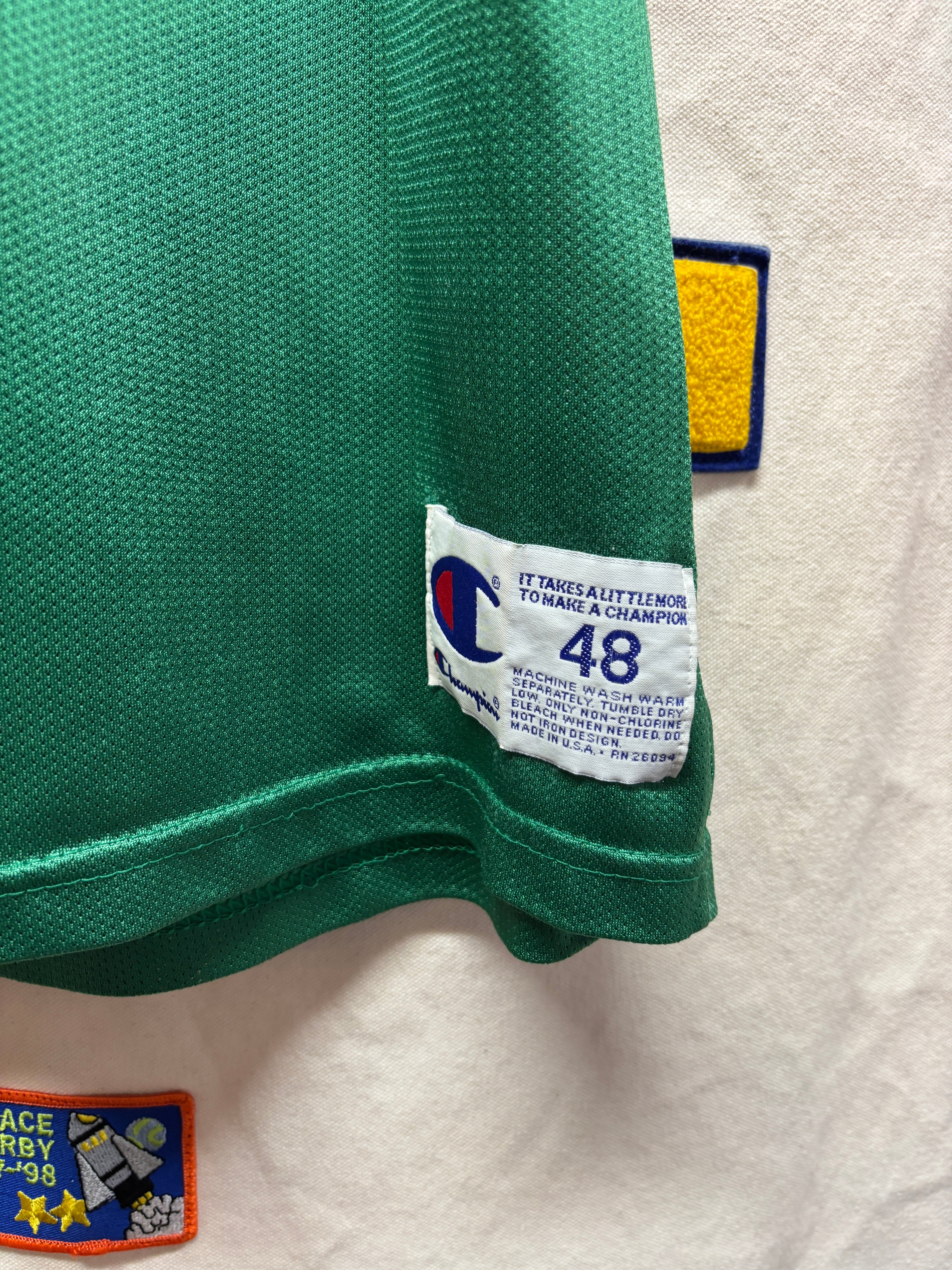 Vtg Shawn Kemp Seattle Sonics Champion Basketball Jersey: Size 48