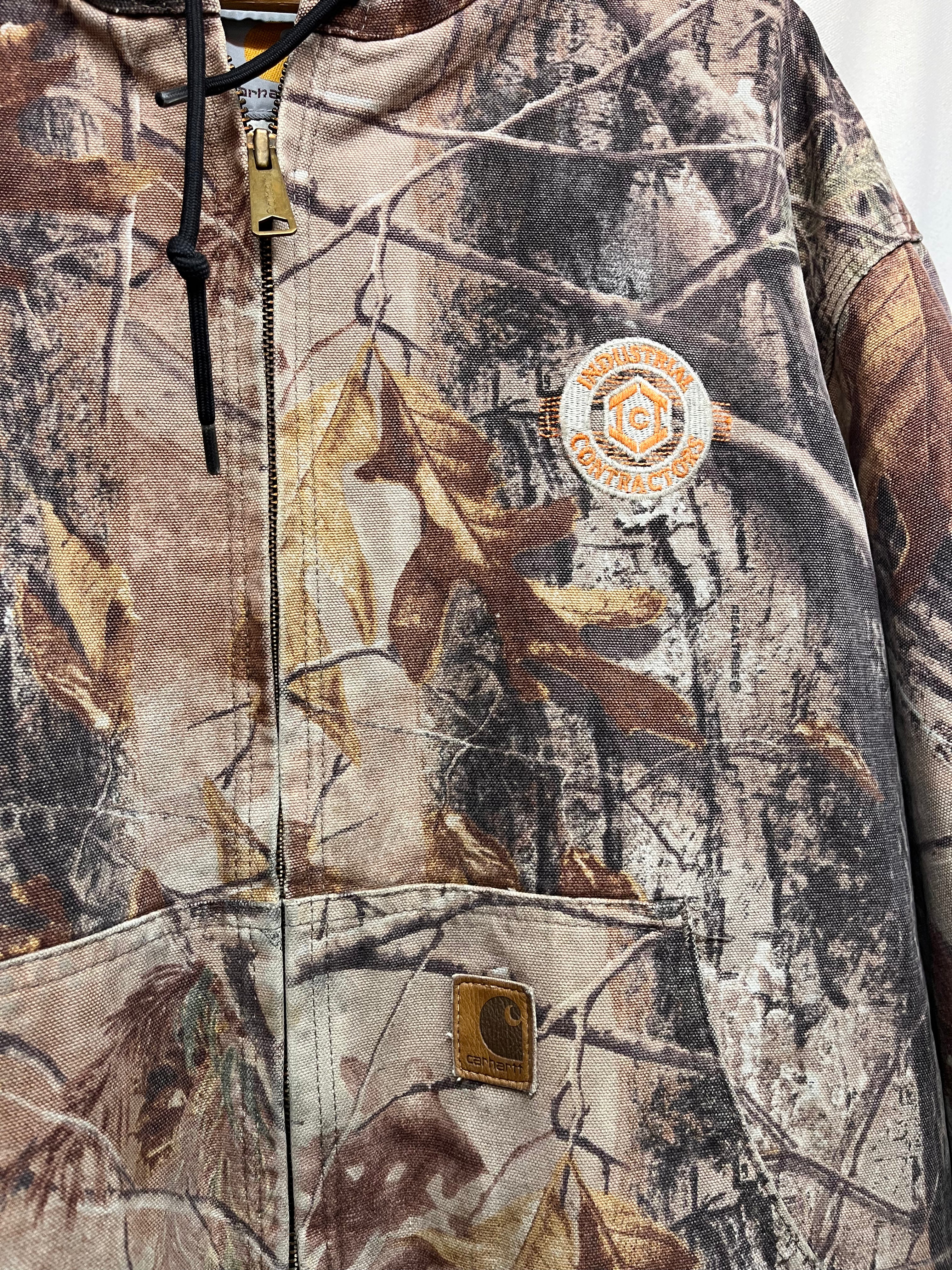 Vintage Carhartt Realtree Camo Zip-up Hoodie Jacket: Large