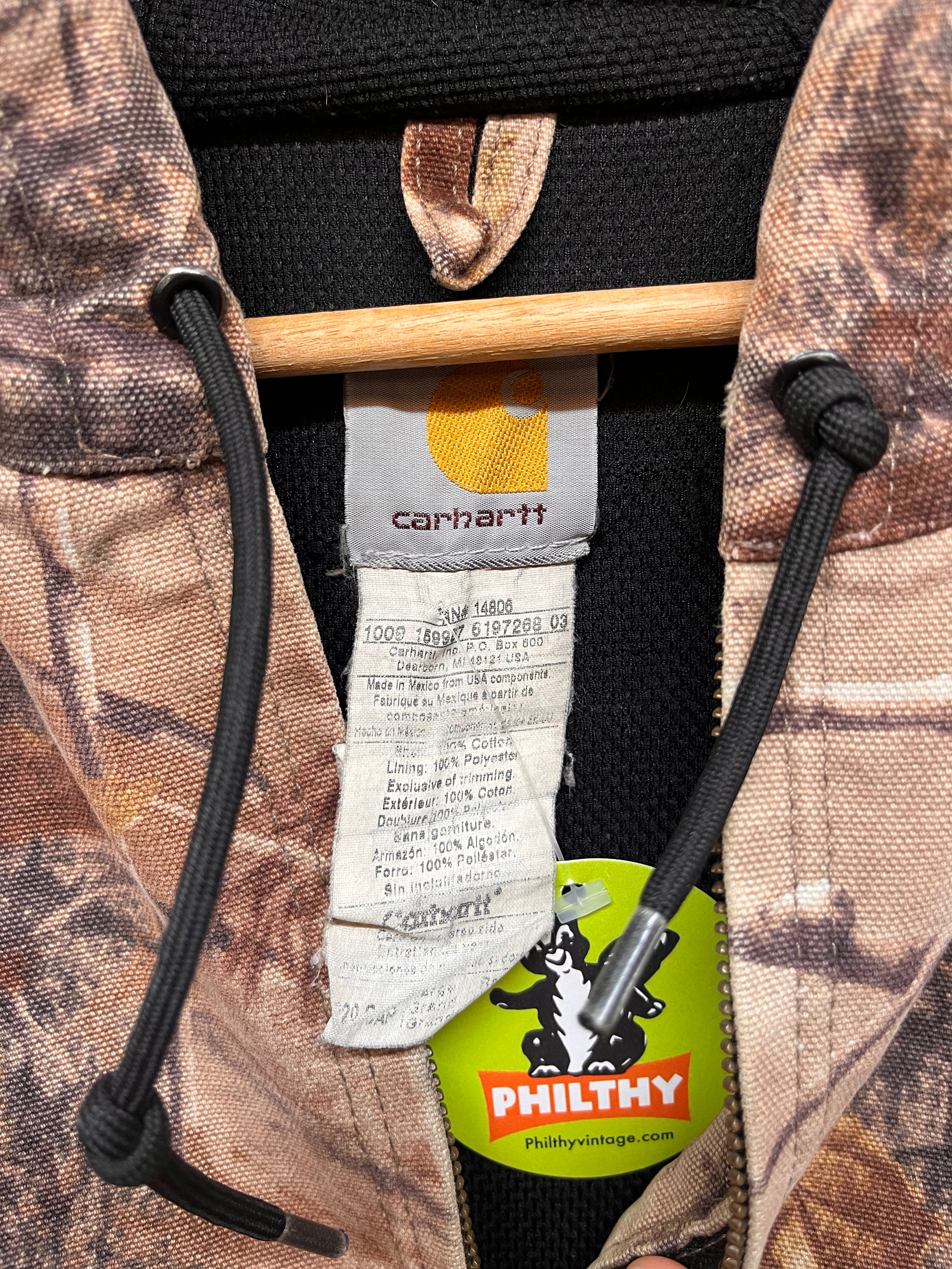 Vintage Carhartt Realtree Camo Zip-up Hoodie Jacket: Large