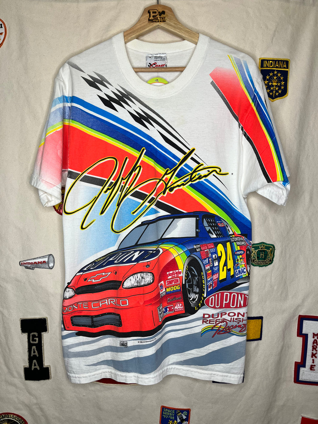 Vintage Jeff Gordon All Over Print T-Shirt: L