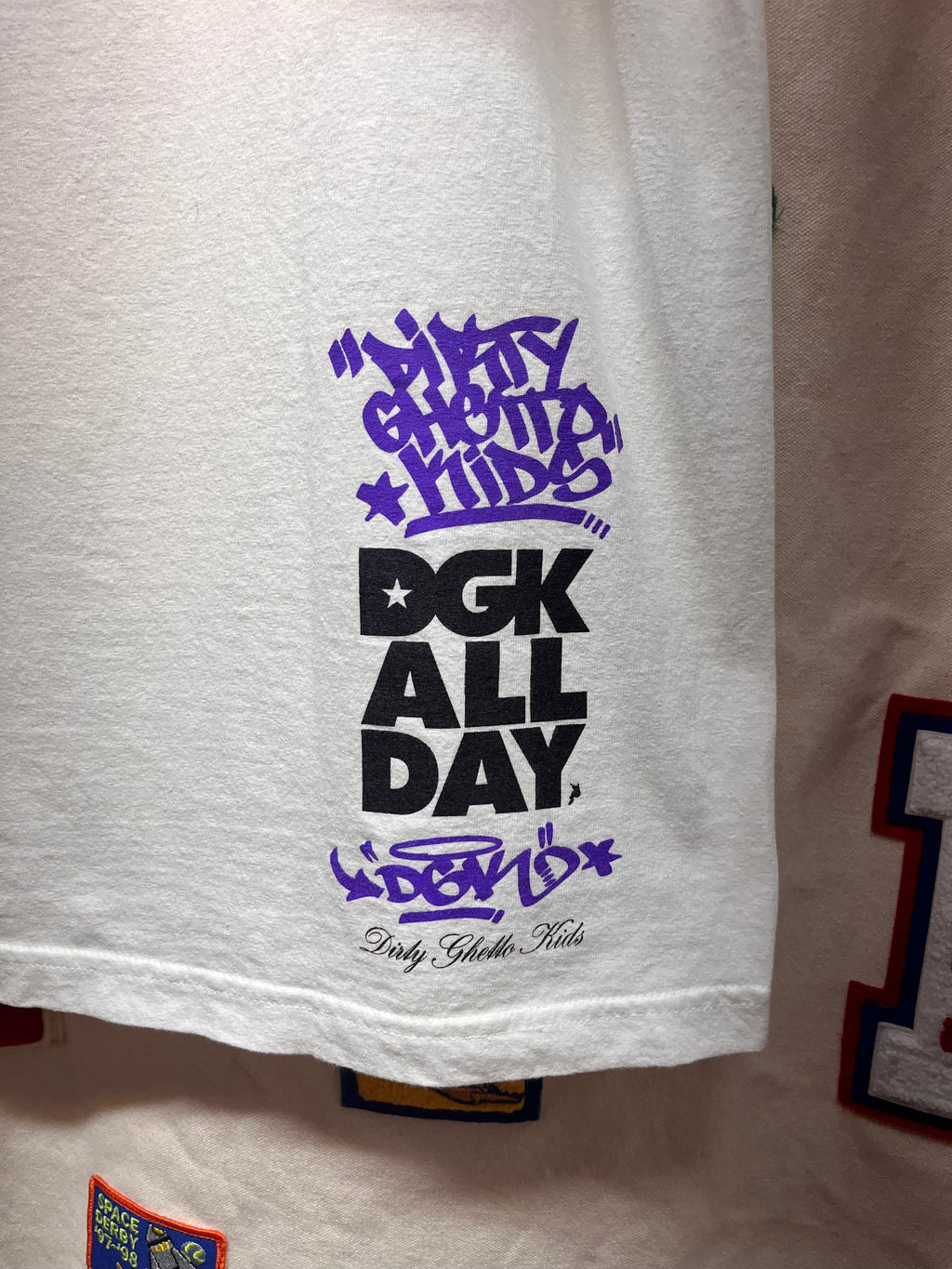 DGK is Bangin! Banned Girl All Day White T-Shirt: XL