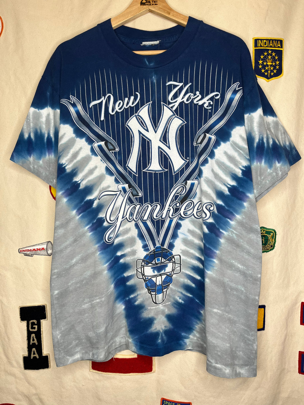 Vintage New York Yankees Tie Dye T-Shirt: L