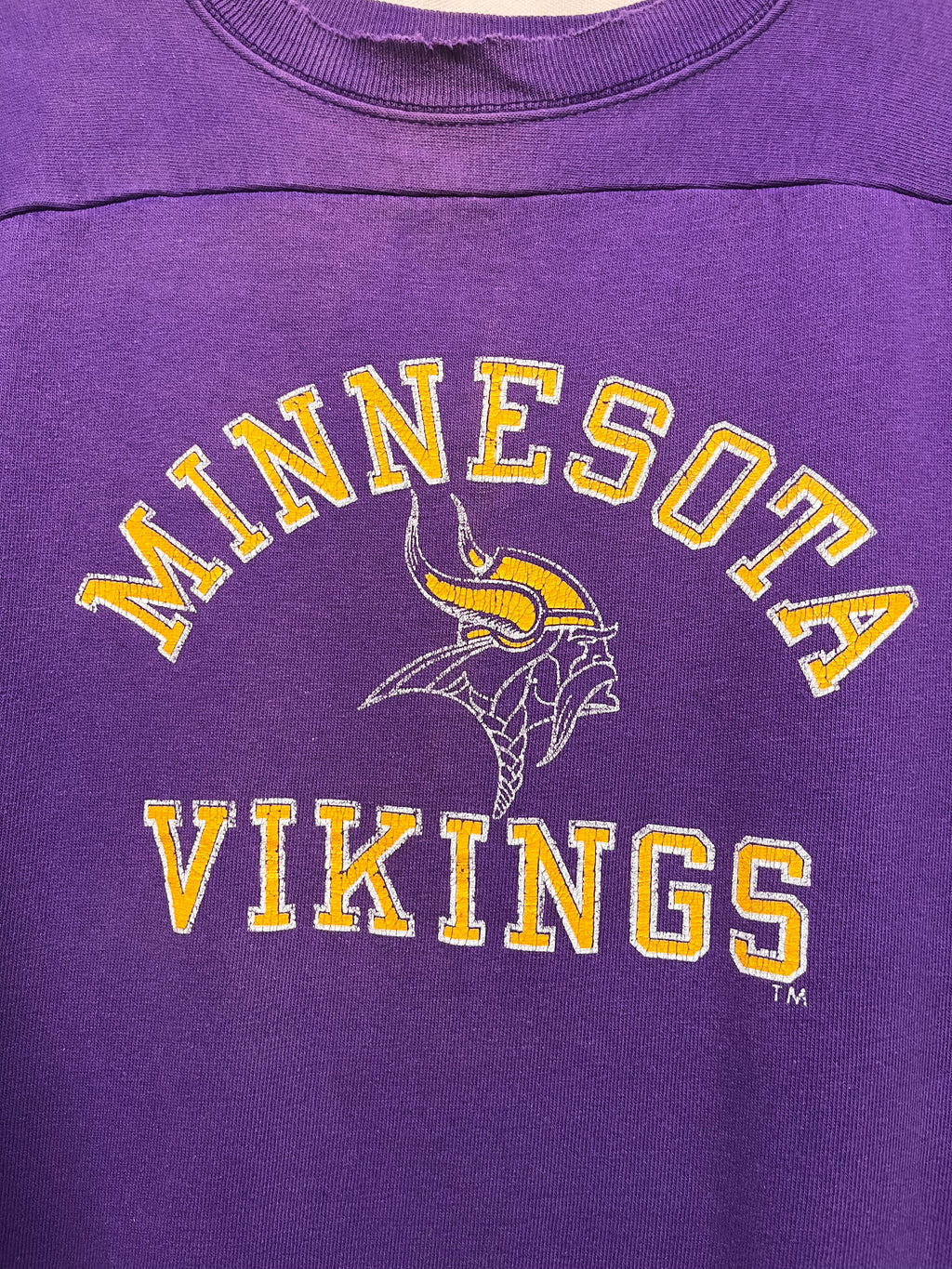 Vintage Minnesota Vikings Purple Champion Jersey 80's NFL T-Shirt: