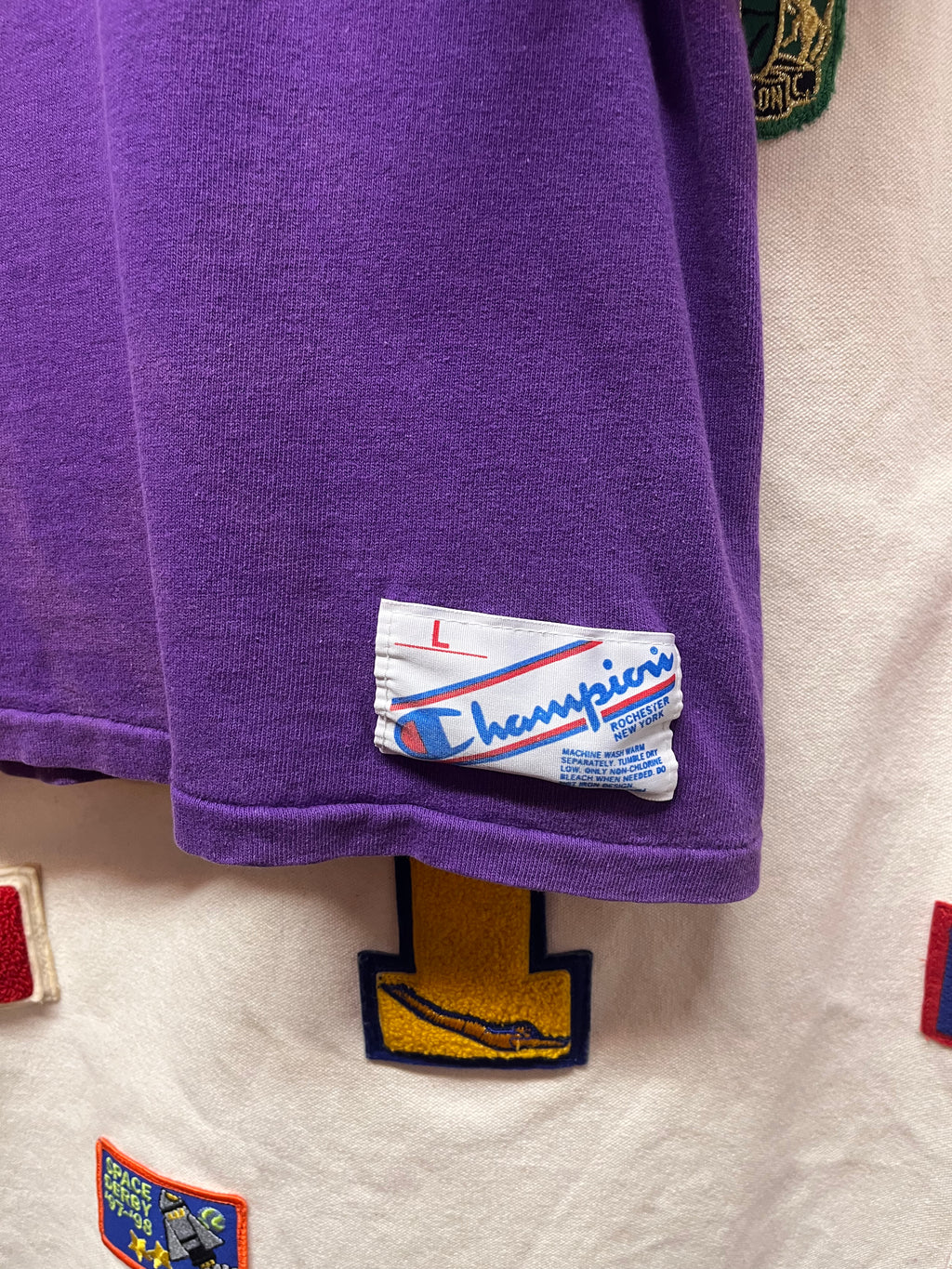 Vintage Minnesota Vikings Purple Champion Jersey 80's NFL T-Shirt: