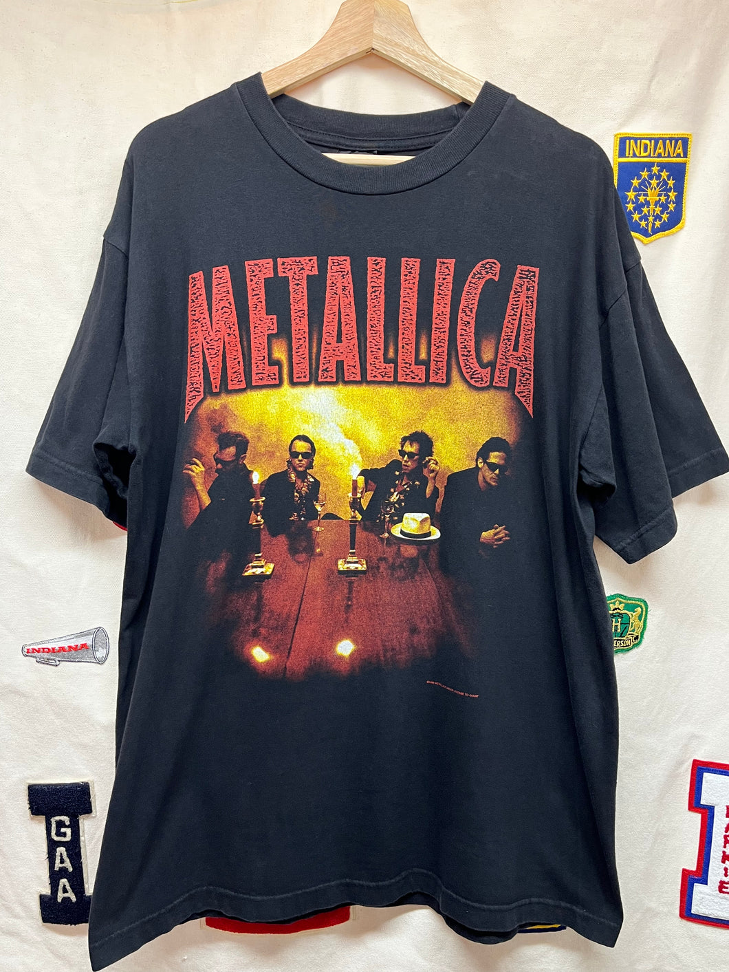 Vintage Metallica The Load Concert Tour Giant 1996 Black T-Shirt: XL