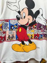 Load image into Gallery viewer, Vintage Mickey Mouse Comic Strip Velva Sheen All Over Wrap Around T-Shirt: Large
