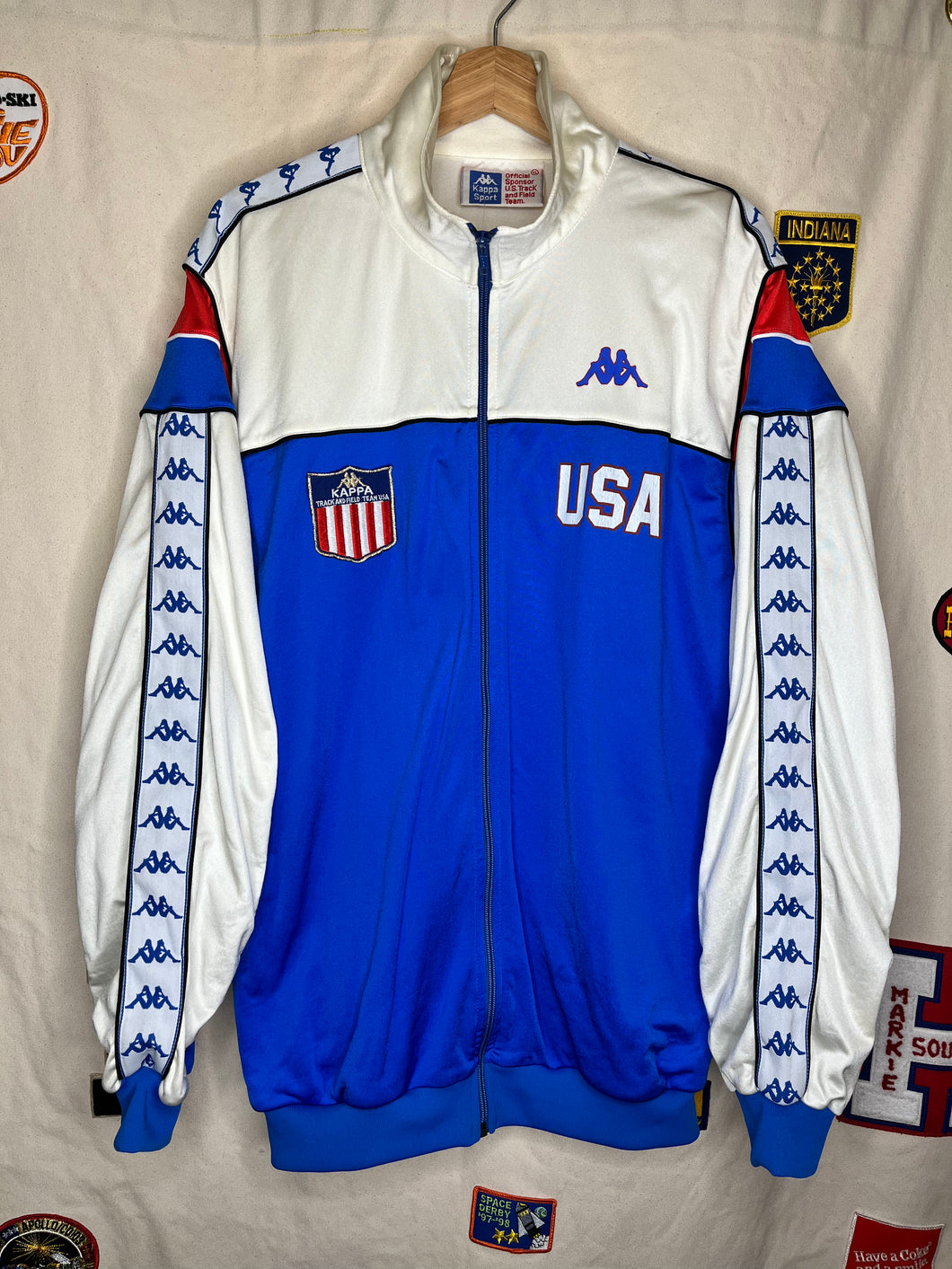 Vintage Kappa Sport USA Track and Field Team 1984 Olympics Zip-Up Jacket: Large