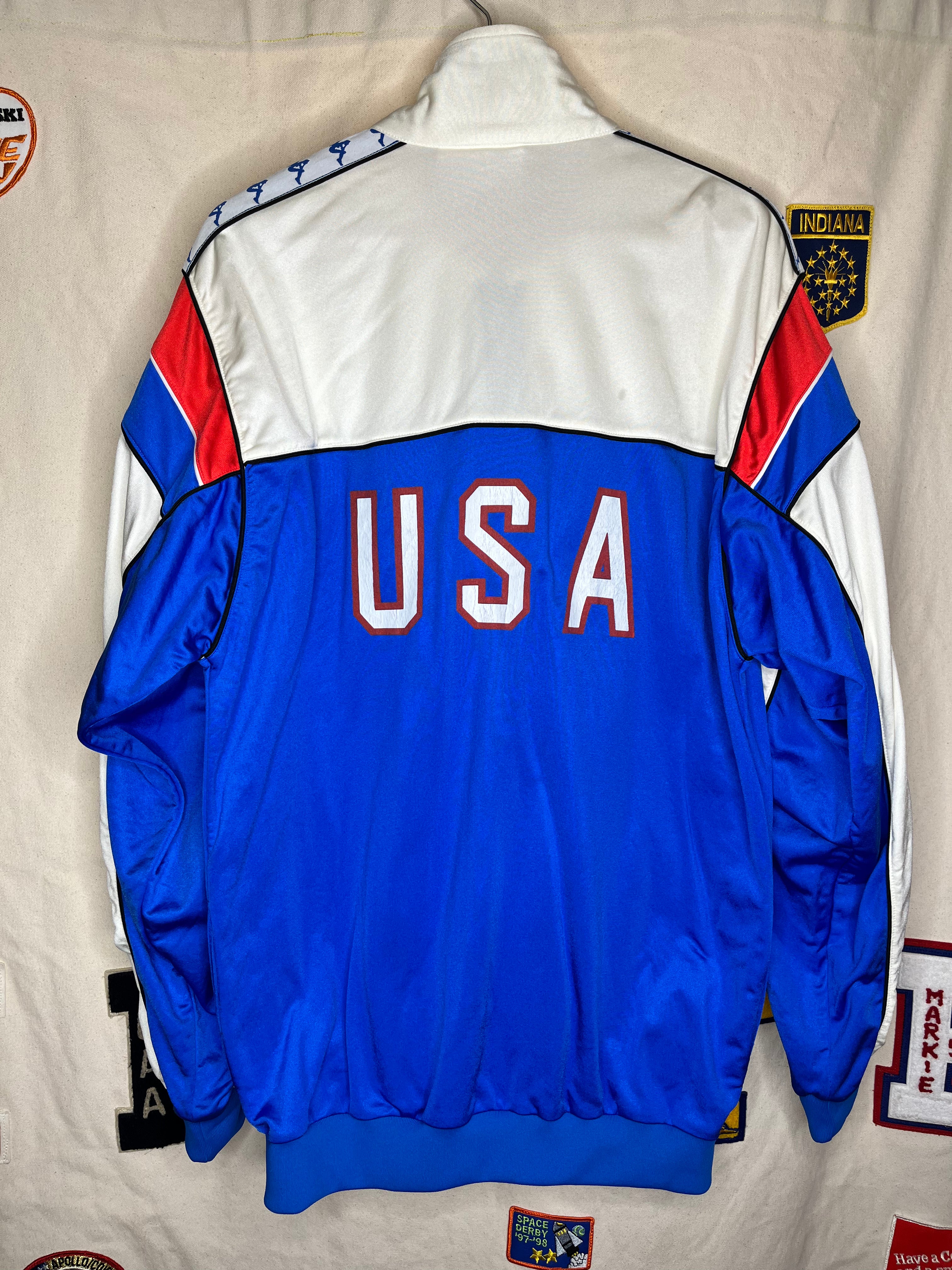 Vintage Kappa Sport USA Track and Field Team 1984 Olympics Zip-Up Jacket: Large