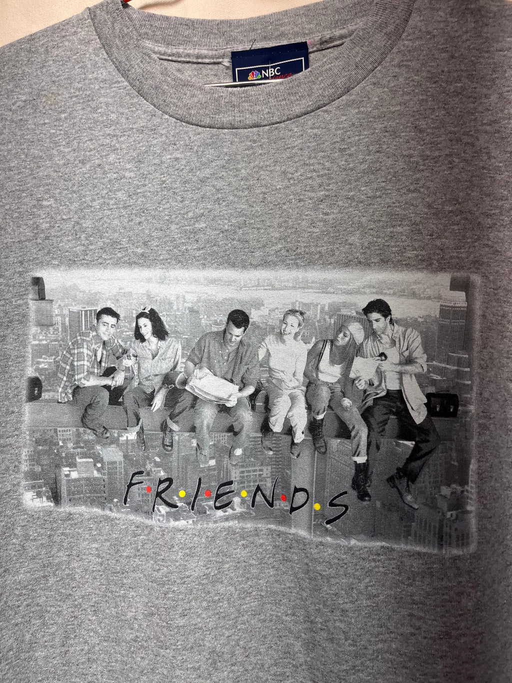 Vintage Friends TV Show NBC Experience Longsleeve Grey T-Shirt: Medium