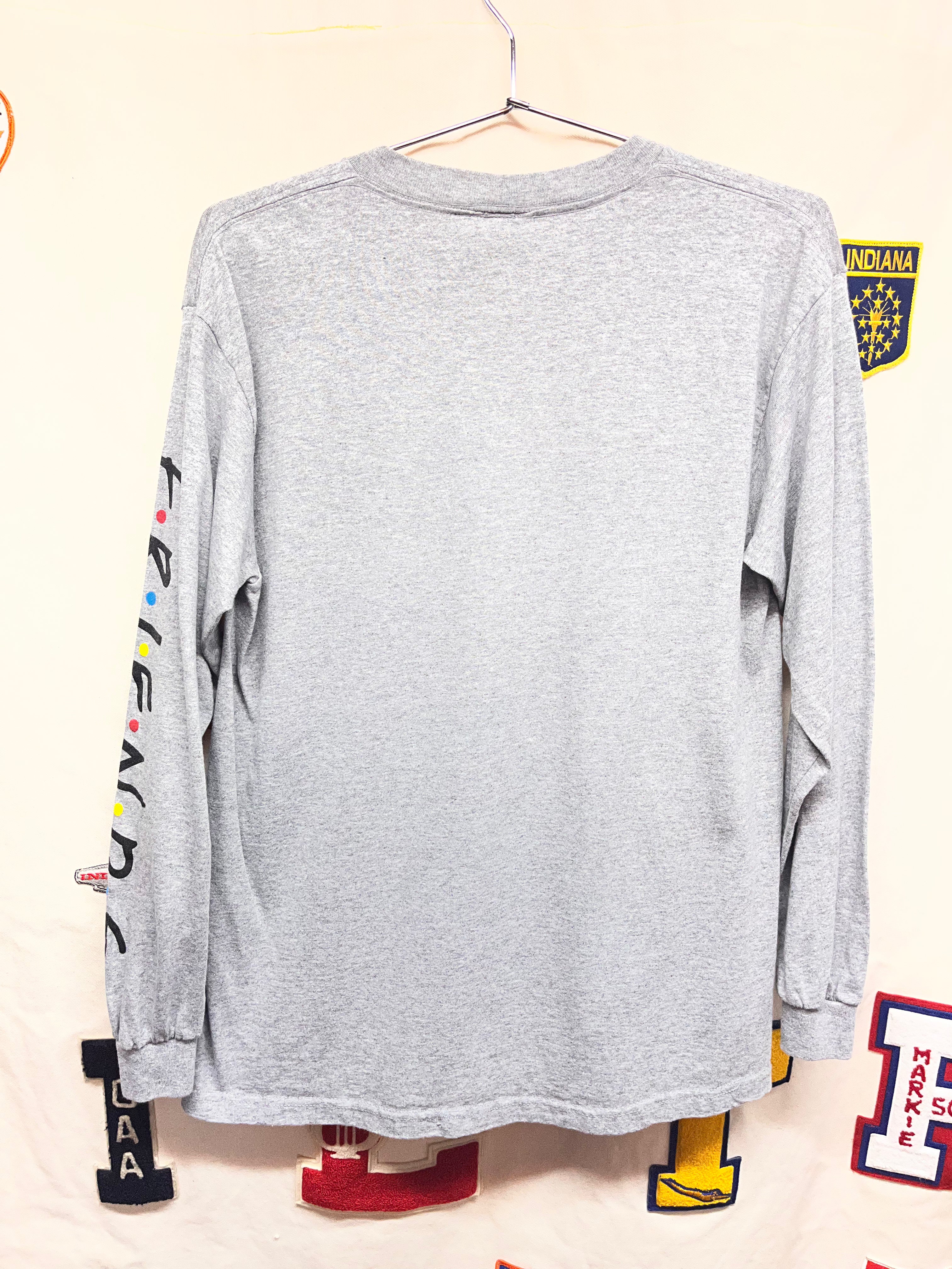 Vintage Friends TV Show NBC Experience Longsleeve Grey T-Shirt: Medium