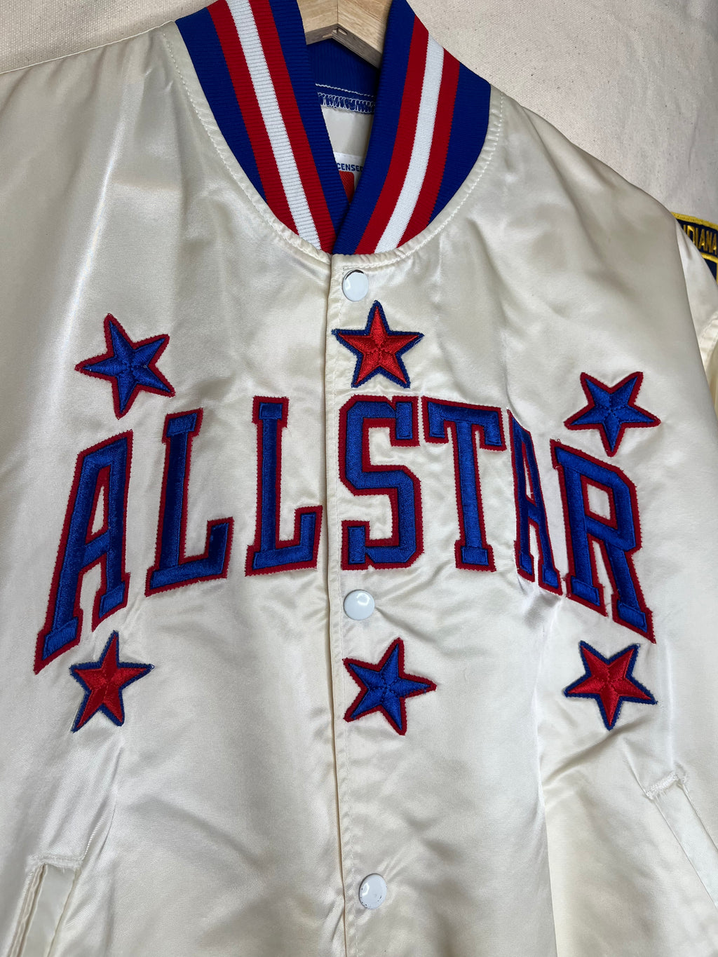 Vintage NBA All Star Game 1992 White Starter Satin Jacket: Large