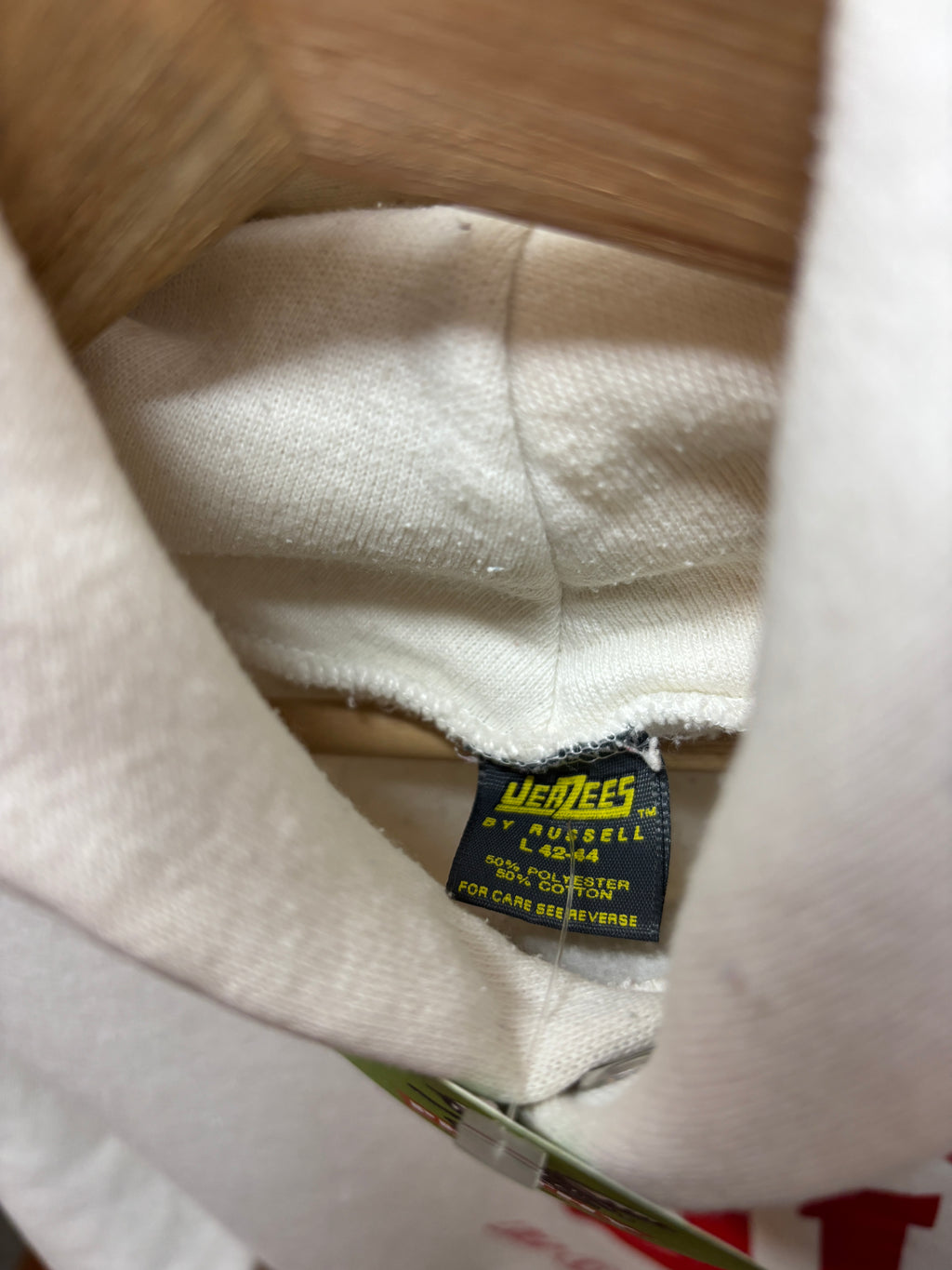 Vintage Indiana University Hoosiers IU White Hoodie Jerzees 80's Sweatshirt: Medium