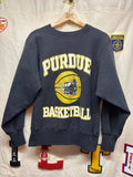 Vintage Purdue Boilermakers Basketball Black Champion Reverse Weave Crewneck Sweatshirt: Small