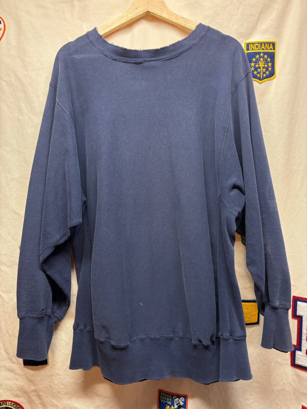 Vintage Notre Dame 80's Navy Champion Reverse Weave Sweatshirt: XL
