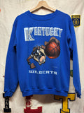 Vintage University of Kentucky Wildcats Basketball UK Taz Blue Crewneck Sweatshirt: Small