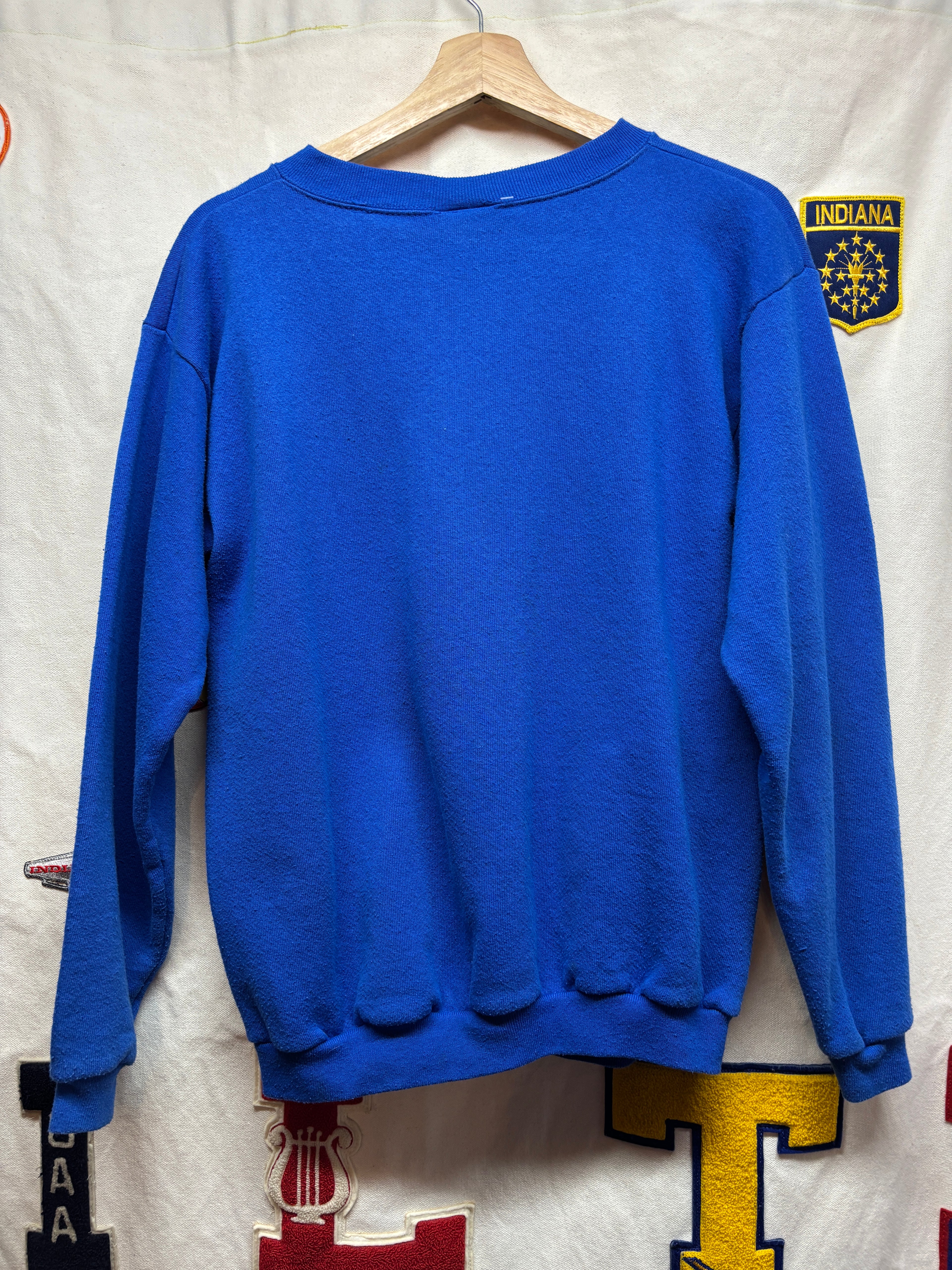 Vintage University of Kentucky Wildcats Basketball UK Taz Blue Crewneck Sweatshirt: Small