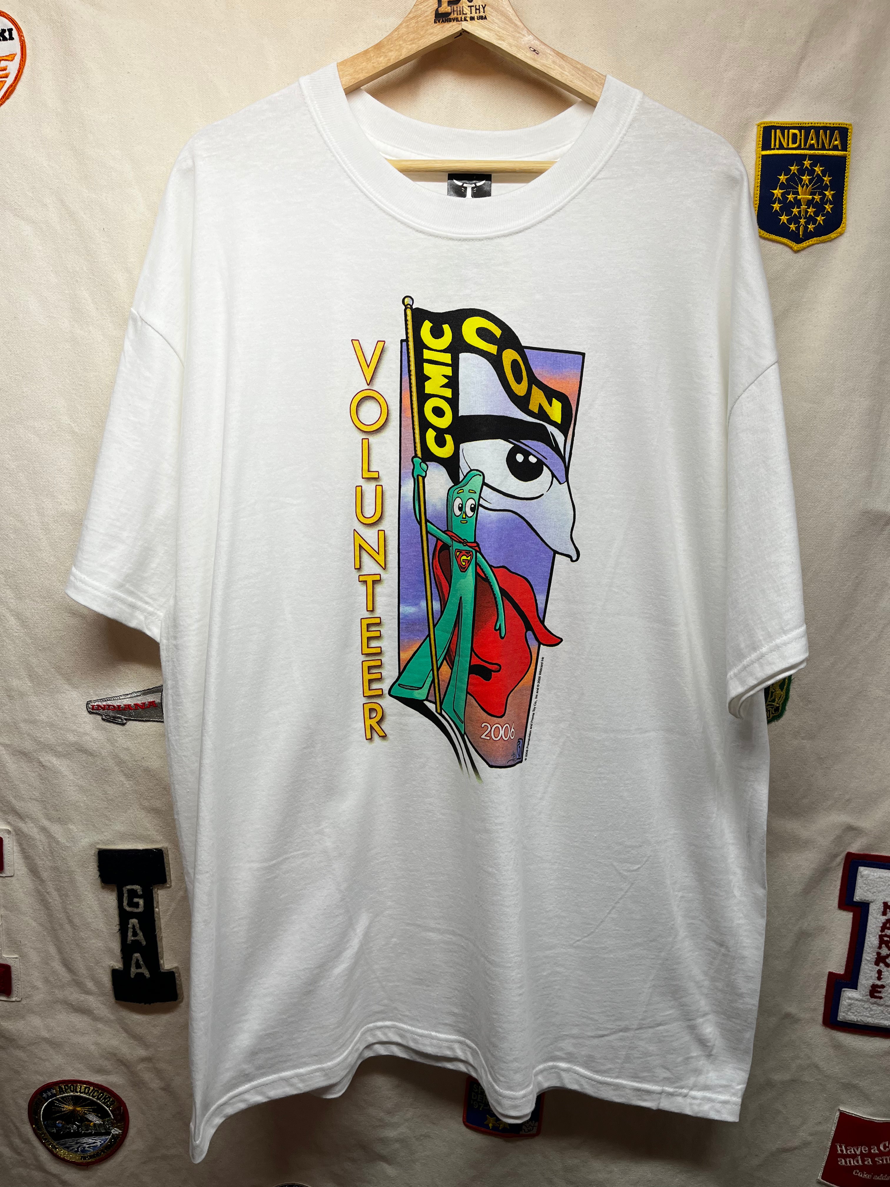 Vintage Gumby Comic Con Volunteer 2006 Graphitti T-Shirt: XL