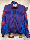Vintage Nike 90's Silver Tag Purple Blue Windbreaker Zip Up Jacket: Medium