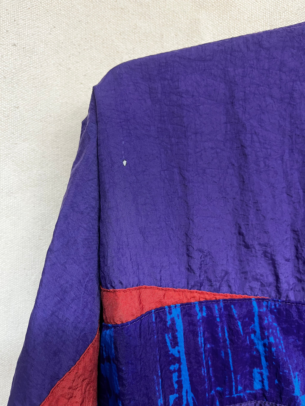 Vintage Nike 90's Silver Tag Purple Blue Windbreaker Zip Up Jacket: Medium