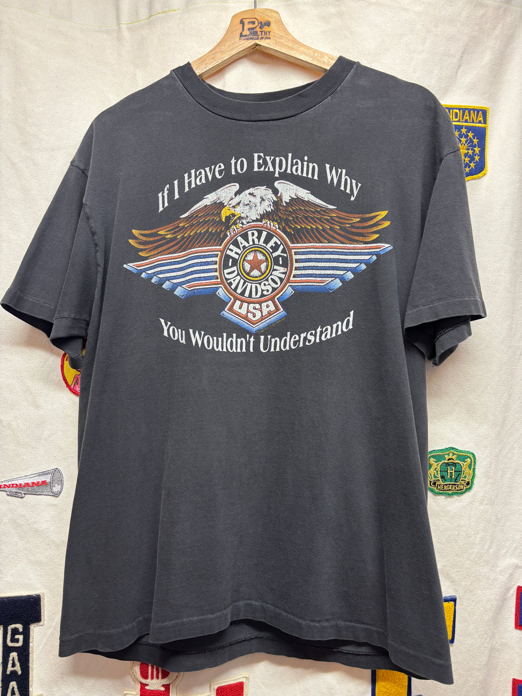 Vtg Harley Davidson "You Wouldn't Understand" Biker T-Shirt: L