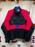Vintage Nike 90's Half-Zip Windbreaker Pink/Black Pullover Jacket: Medium