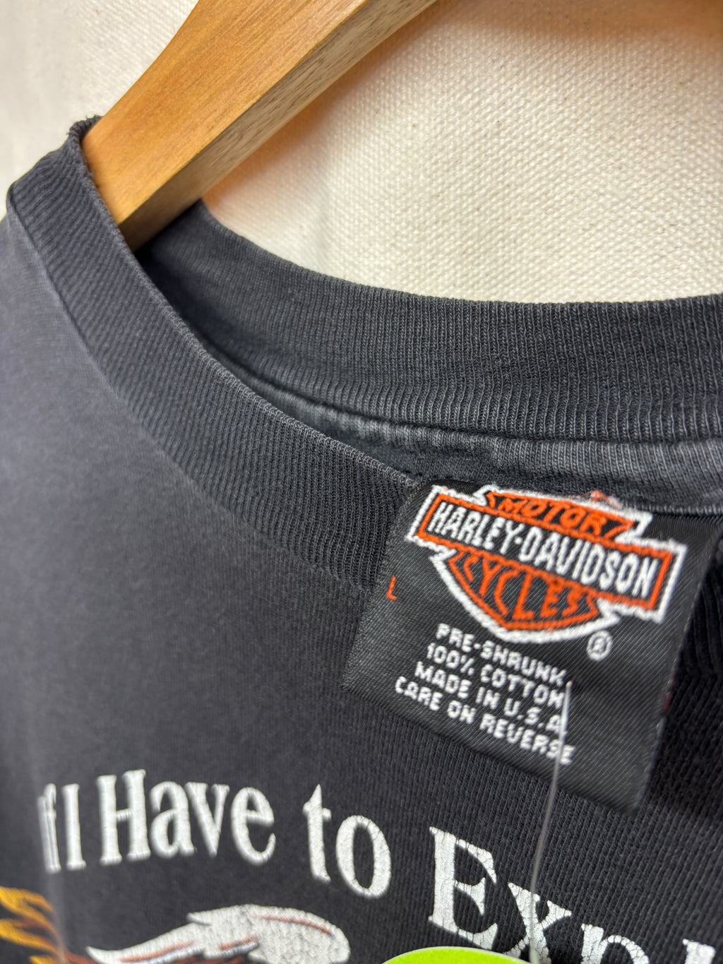 Vtg Harley Davidson "You Wouldn't Understand" Biker T-Shirt: L