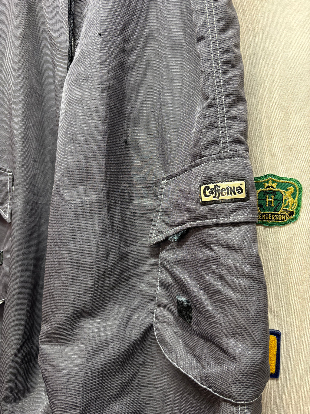 Vtg Caffeine Raver 90's Y2K Grey Pants: L