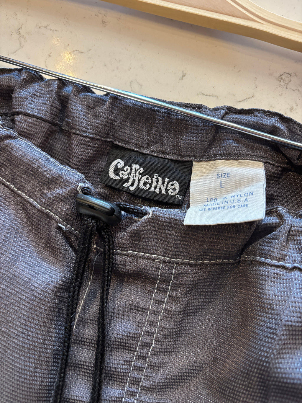 Vtg Caffeine Raver 90's Y2K Grey Pants: L